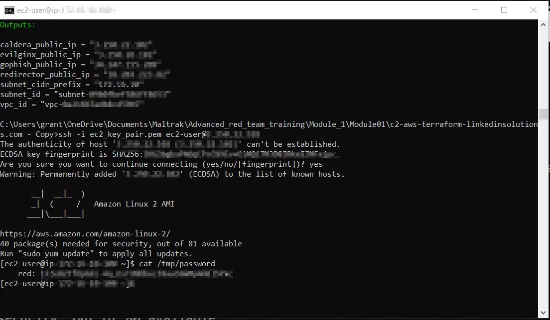 Snapshot of Caldera_password